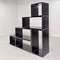 Vintage Modular Cubic Bookcase in Black Laminate, 1970s 9