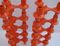Candeleros modulares en naranja de Fritz Nagel para Sonti, años 70. Juego de 5, Imagen 8