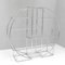 Vintage Art Deco Chrome Plated Room Divider with Shelves 2