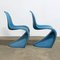 Blauer Stapeling Chair der 1. Auflage von Verner Panton für Herman Miller, 1965 9