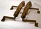 Antique Art Nouveau Bronze Push and Pull Door Handles with Water Nymphes, Set of 2, Image 3