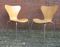 Sedie nr. 3107 di Arne Jacobsen per Frtitz Hansen, 1974, set di 2, Immagine 1