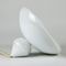 Ellipse Tischlampe in Weiß aus mundgeblasenem Glas, Moire Collection von Atelier George 3