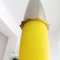 Small Modernist Dutch Yellow Glass and Metal Hanging Lamp, 2000s, Image 8