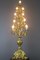 Gilt Brass and Bronze Electrified French Candelabra, Image 4