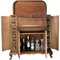 Mueble de bar español tallado de nogal, años 30, Imagen 21
