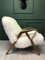 Art Deco Sheepskin Armchair by Tatra Nabytok, Image 7