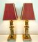 Mid-Century Duotone Brass Table Lamps, 1960s, Set of 2 6