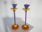 Enameled Cast Iron Memphis Candlesticks by Ettore Sottsass, 1980s, Set of 2, Image 4