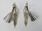 Antique Viennese Art Nouveau Chromed Wall Lamps, Set of 2, Image 2