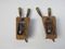 Wood & Brass Wall Lights, 1950s, Set of 2 7