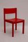 Chaises de Salon Rouges Mid-Century de E. & A. Pollak, Set de 4 1