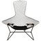 Vintage Black Bird Chair in the style of Harry Bertoia for Knoll, 1952 1