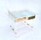 Acrylic Glass and Brass Desk by Charles Hollis Jones, 1990s 8