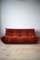 Amber Corduroy Togo 2- and 3-Seat Sofa by Michel Ducaroy for Ligne Roset, Set of 2 3