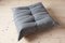 Grey Microfiber Togo Pouf and 2-Seat Sofa by Michel Ducaroy for Ligne Roset, Set of 2 4