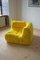 Yellow Microfiber Togo Lounge Chair, Corner Chair and 2-Seat Sofa by Michel Ducaroy for Ligne Roset, Set of 3 2