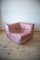 Pink Pearl Velvet Togo Lounge Chair, Corner Chair and 2-Seat Sofa by Michel Ducaroy for Ligne Roset, Set of 3 5