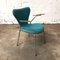 Poltrone nr. 3207 turchesi di Arne Jacobsen, anni '50, set di 4, Immagine 18