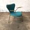 Turquoise Upholstered Model 3207 Butterfly Chairs by Arne Jacobsen, 1950s, Set of 4 18