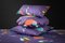 Square Purple Pod Pillow by Naomi Clark for Fort Makers 1