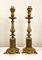 Bronze Table Lamps with Filligree Guilloche on Claw Feet, 1940s, Set of 2 3