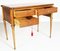 Neoclassical Blond Walnut & Flame-Applied Walnut Burl Desk, Late 1800s, Image 10