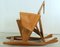 Chaise à Bascule Sculpturale Oiseau Origami 9