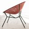 Easy Chair in Red Plastic from Fantasia, 1960s 2