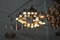 Lámpara de araña 37 cúbicas vintage grande de Gaetano Sciolari para Sciolari, Imagen 13