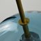 Globe Pendant in Ocean Blue, Moire Collection, Hand-Blown Glass by Atelier George, Image 4