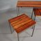 Dutch Rosewood Nesting Table Set, 1950s, Set of 3 6