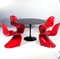 1st Series Panton Chairs from Herman Miller Collection Vitra, 1960s, Set of 4 3