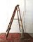 Escalera de pintor plegable de madera, años 60, Imagen 2