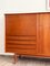 Großes dänisches Mid-Century Modern Teak Sideboard mit Rolltüren von Arne Vodder für Sibast 10