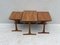 Mid-Century Danish Modern Nesting Tables attributed to Kai Kristiansen for Vildbjerg, Set of 3 6