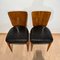 Tschechische H214 Stühle aus Nussholz & Kunstleder von J. Halabala, 1930er, 2er Set 13
