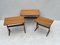 Mid-Century Danish Modern Nesting Tables attributed to Kai Kristiansen for Vildbjerg, Set of 3 3