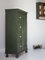 Kitchen Pantry Wall Cupboards in Green, 1900s, Set of 15 13