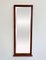 Art Deco Wall Mirror in Mahogany with Bevelled Glass 1