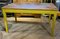 Yellow-Painted Farm Table, 1950s 5