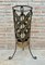 Mid-Century Umbrella Stand in Gilt Iron and Brass, Image 9