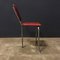 Chaise d'Appoint Tripode Vintage en Similicuir Rouge, 1960s 18