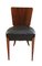 Set of Czech H214 Chairs in Walnut & Faux Leather by J. Halabala, 1930s 3