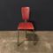 Vintage Red Leatherette Tripod Side Chair, 1960s 17