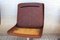 Industrial Brown Leather Swivel Chair, 1960s 10