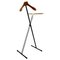 Vintage Folding Valet Stand in Wood, Iron and Brass from Fratelli Reguitti, Italy, 1950s 3