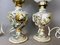 Portuguese Porcelain Hand Painted Table Lamps by Alcobaça Porcelain Factory, Set of 2 10