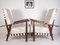 Mid-Century Reclining Oak Lounge Chairs by Jan Vanek for Krasna Jizba, 1940s, Set of 2 1