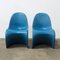 1st Edition Blue Stacking Chair by Verner Panton for Herman Miller, 1965, Image 6